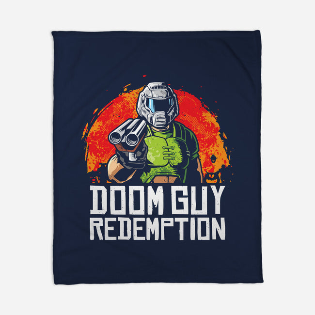 Doom Guy Redemption-None-Fleece-Blanket-arace
