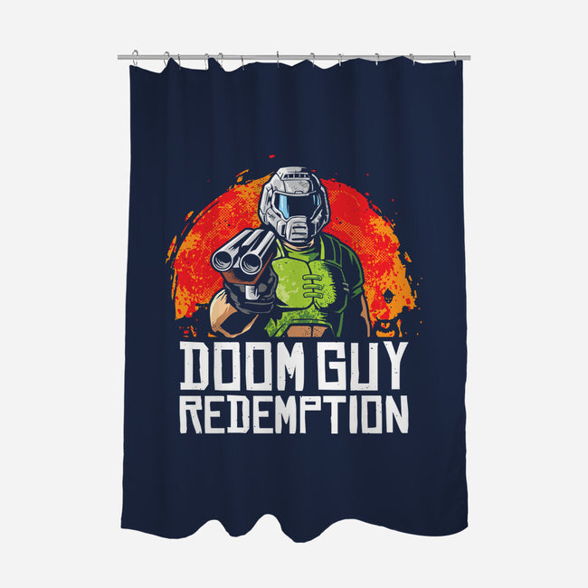 Doom Guy Redemption-None-Polyester-Shower Curtain-arace