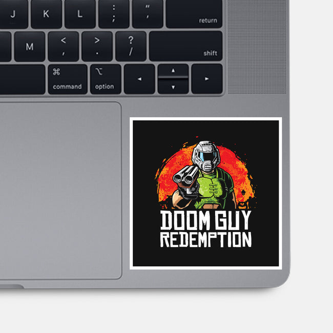 Doom Guy Redemption-None-Glossy-Sticker-arace
