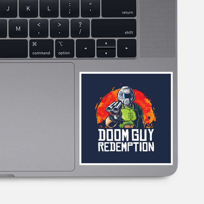 Doom Guy Redemption-None-Glossy-Sticker-arace