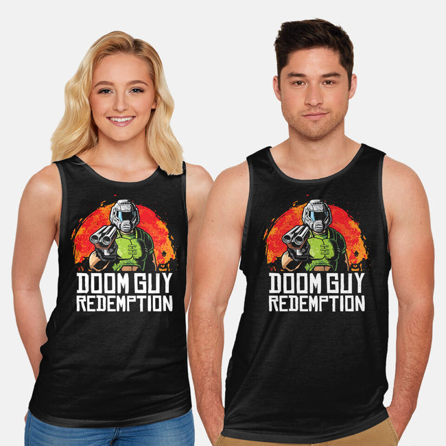 Doom Guy Redemption-Unisex-Basic-Tank-arace