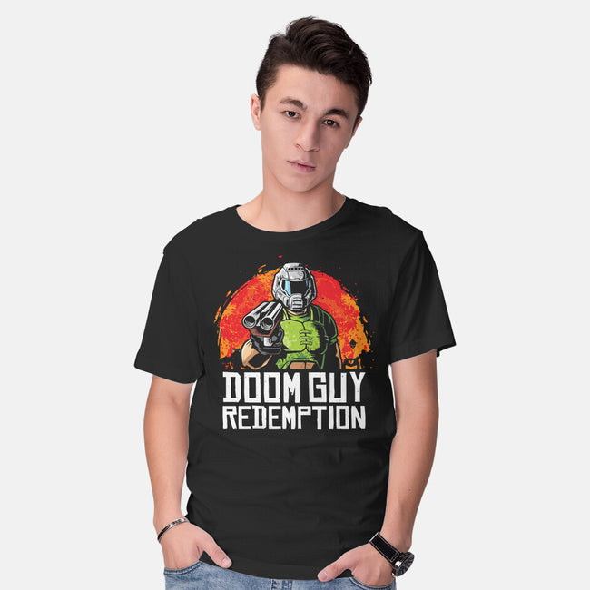 Doom Guy Redemption-Mens-Basic-Tee-arace