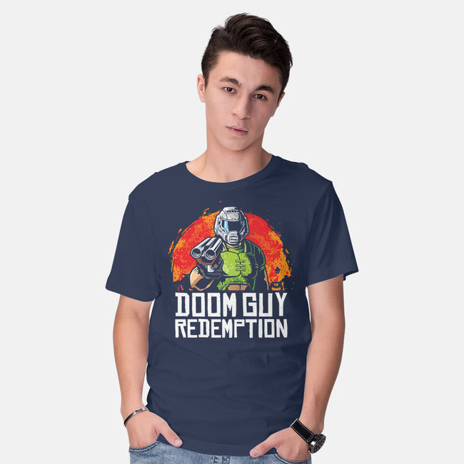 Doom Guy Redemption-Mens-Basic-Tee-arace