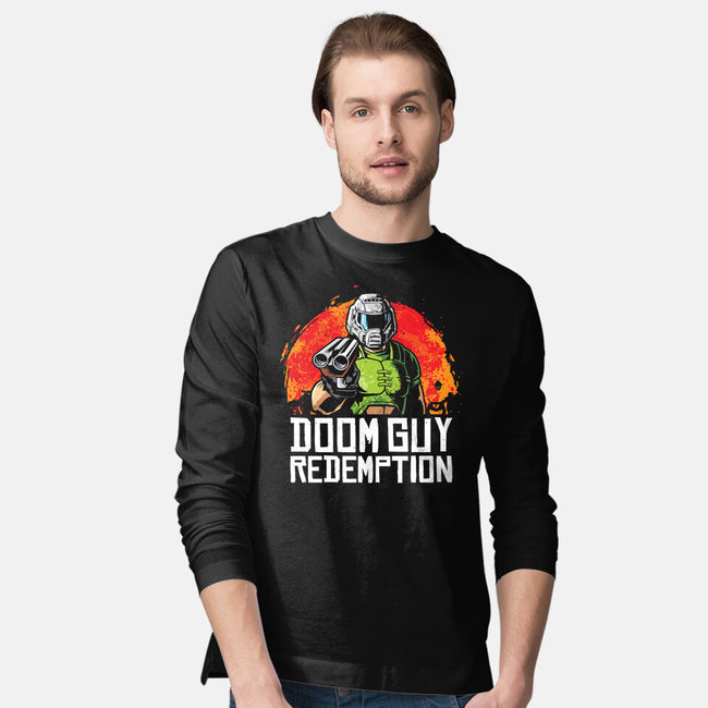 Doom Guy Redemption-Mens-Long Sleeved-Tee-arace