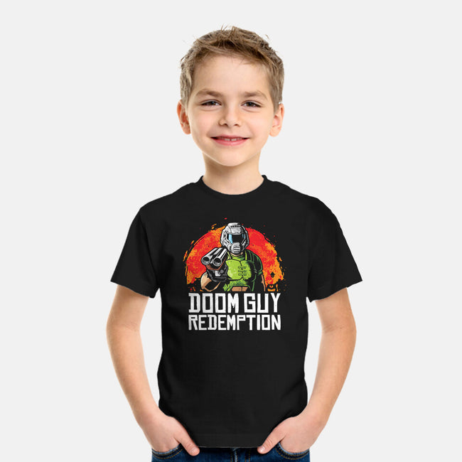 Doom Guy Redemption-Youth-Basic-Tee-arace