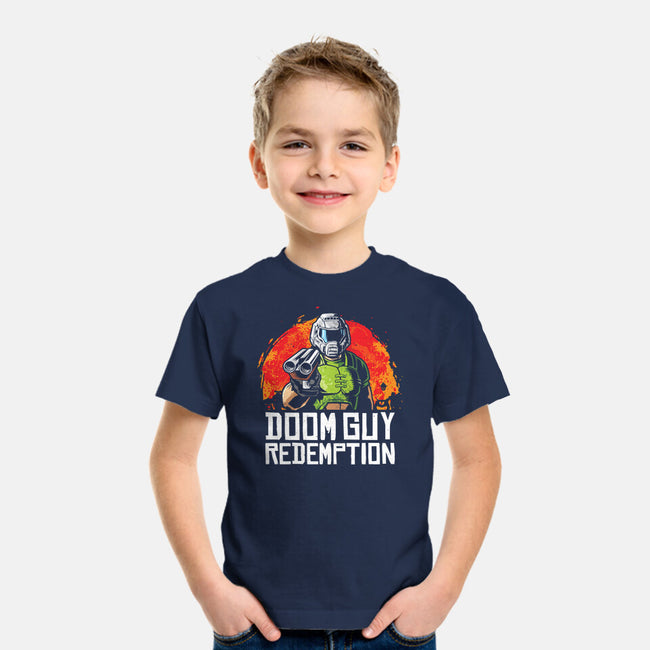 Doom Guy Redemption-Youth-Basic-Tee-arace