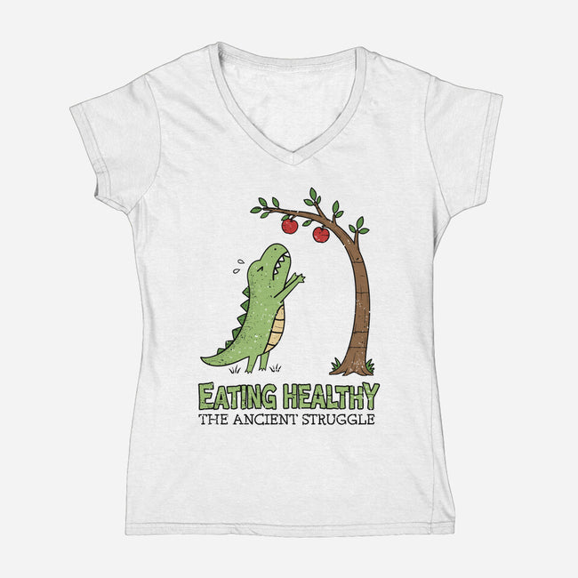 The Ancient Struggle-Womens-V-Neck-Tee-BridgeWalker