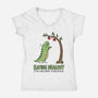The Ancient Struggle-Womens-V-Neck-Tee-BridgeWalker