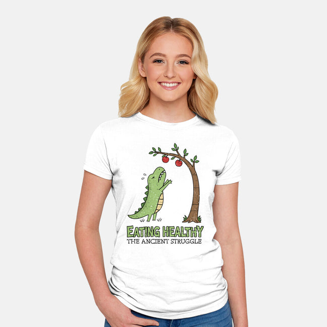 The Ancient Struggle-Womens-Fitted-Tee-BridgeWalker