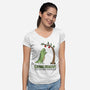 The Ancient Struggle-Womens-V-Neck-Tee-BridgeWalker