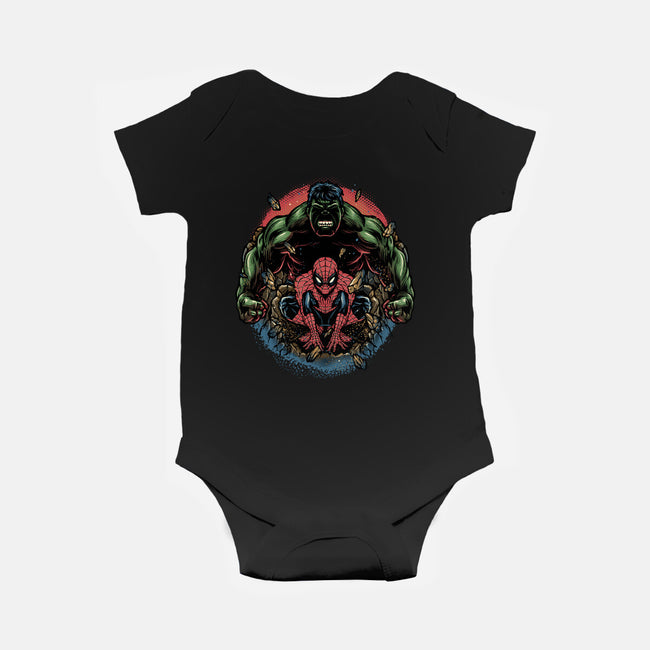 Gamma And Web-Baby-Basic-Onesie-glitchygorilla