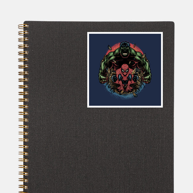 Gamma And Web-None-Glossy-Sticker-glitchygorilla