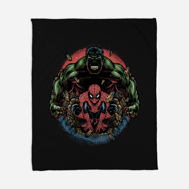 Gamma And Web-None-Fleece-Blanket-glitchygorilla