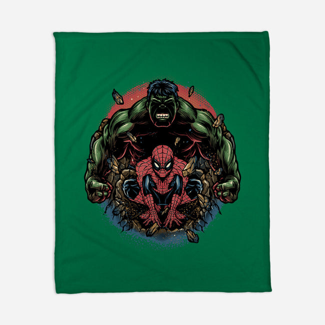 Gamma And Web-None-Fleece-Blanket-glitchygorilla