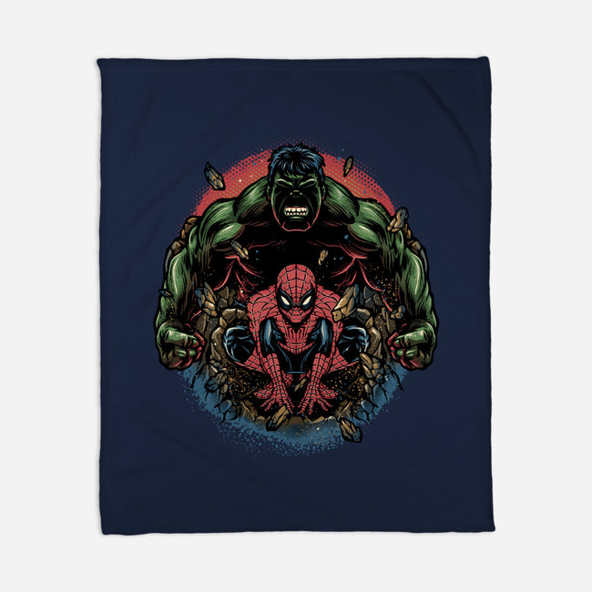 Gamma And Web-None-Fleece-Blanket-glitchygorilla