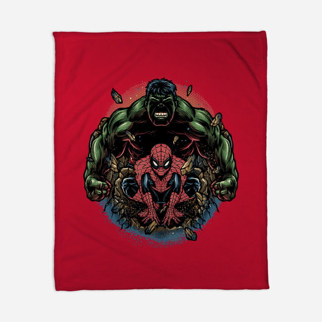 Gamma And Web-None-Fleece-Blanket-glitchygorilla