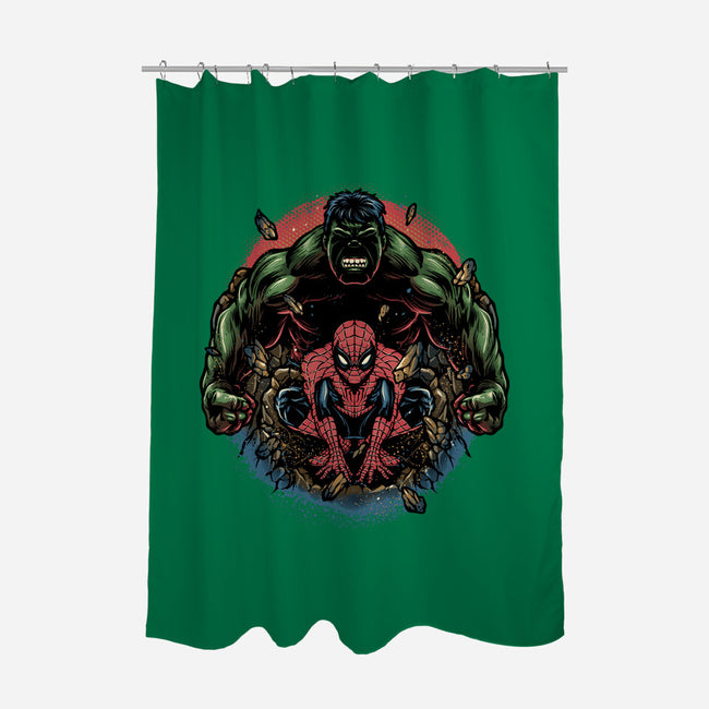 Gamma And Web-None-Polyester-Shower Curtain-glitchygorilla