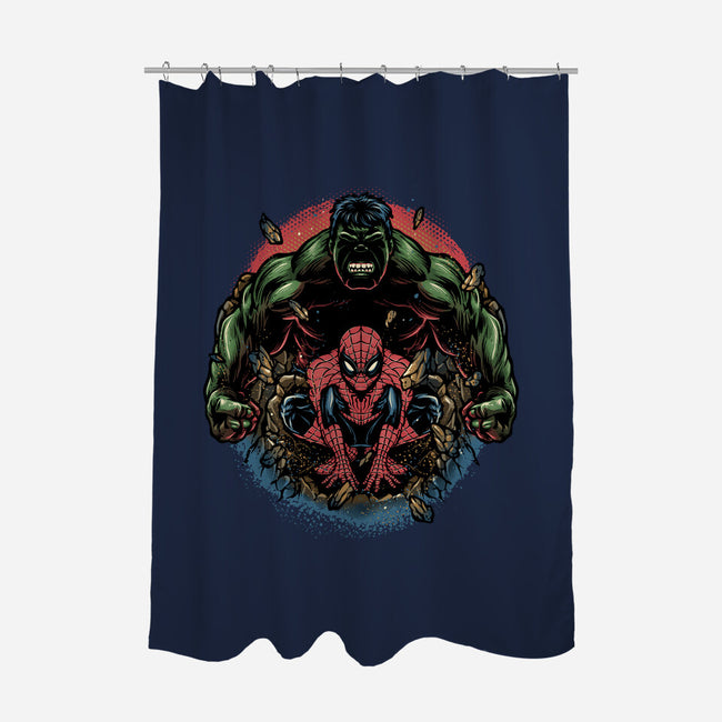 Gamma And Web-None-Polyester-Shower Curtain-glitchygorilla