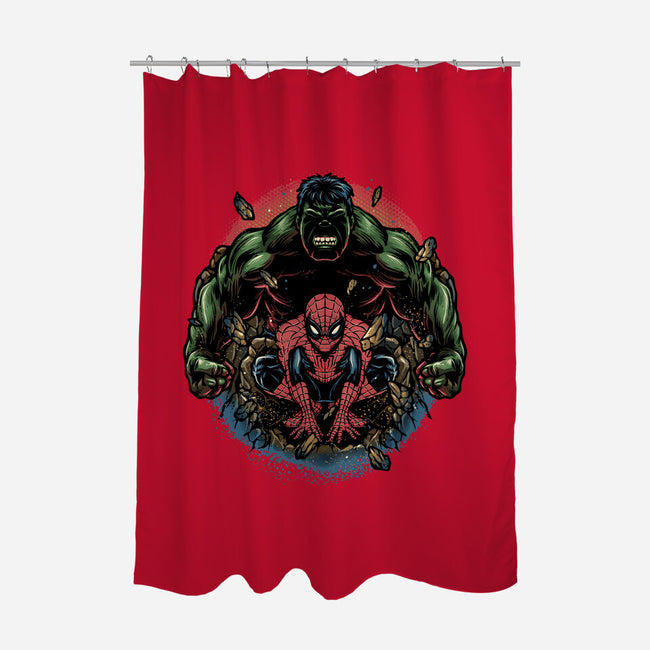 Gamma And Web-None-Polyester-Shower Curtain-glitchygorilla