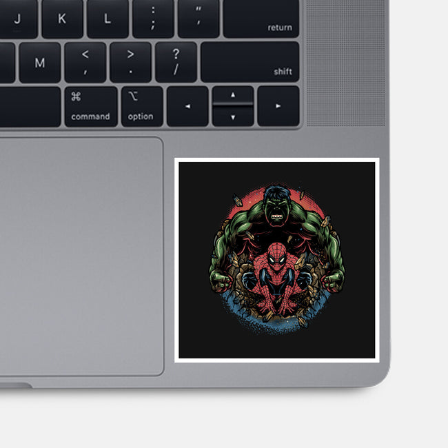 Gamma And Web-None-Glossy-Sticker-glitchygorilla