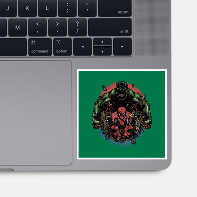 Gamma And Web-None-Glossy-Sticker-glitchygorilla