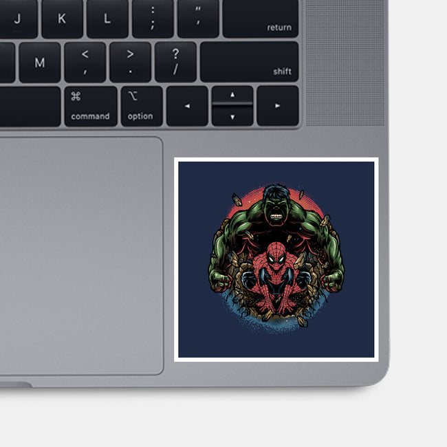 Gamma And Web-None-Glossy-Sticker-glitchygorilla