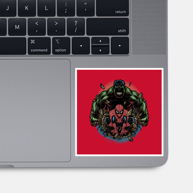 Gamma And Web-None-Glossy-Sticker-glitchygorilla
