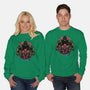 Gamma And Web-Unisex-Crew Neck-Sweatshirt-glitchygorilla