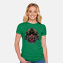 Gamma And Web-Womens-Fitted-Tee-glitchygorilla