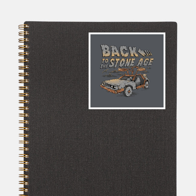 To The Stone Age-None-Glossy-Sticker-Alan Maia