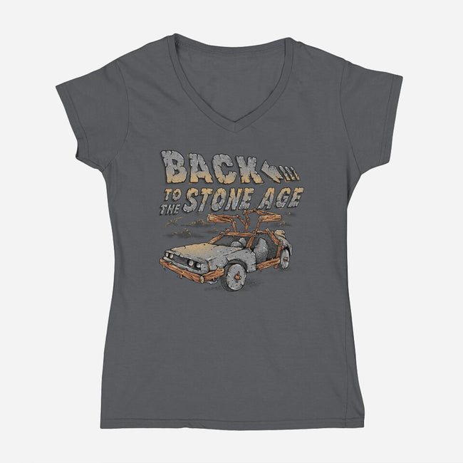 To The Stone Age-Womens-V-Neck-Tee-Alan Maia