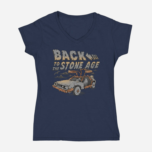 To The Stone Age-Womens-V-Neck-Tee-Alan Maia