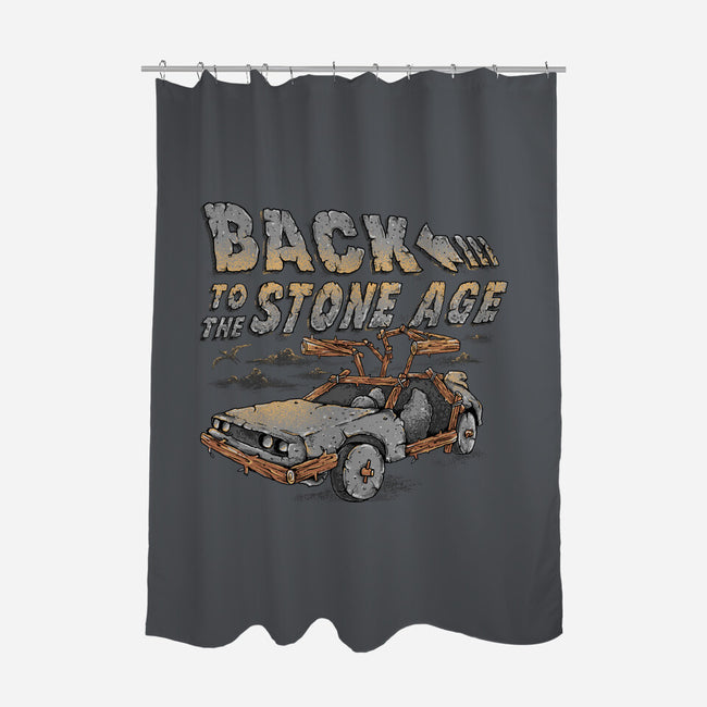 To The Stone Age-None-Polyester-Shower Curtain-Alan Maia