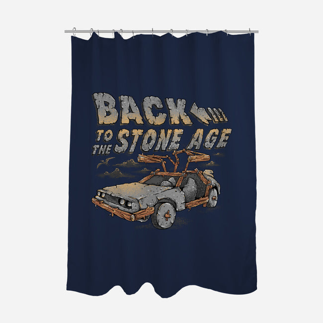 To The Stone Age-None-Polyester-Shower Curtain-Alan Maia