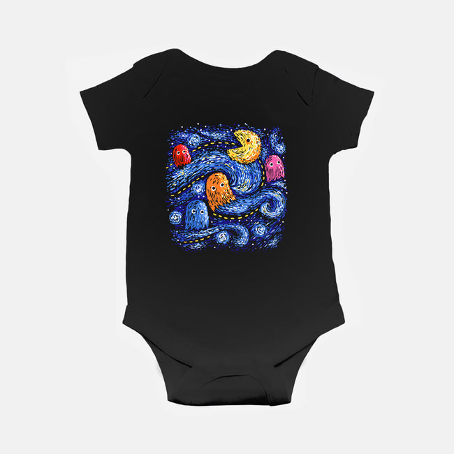 Starry Pacman-Baby-Basic-Onesie-Alan Maia