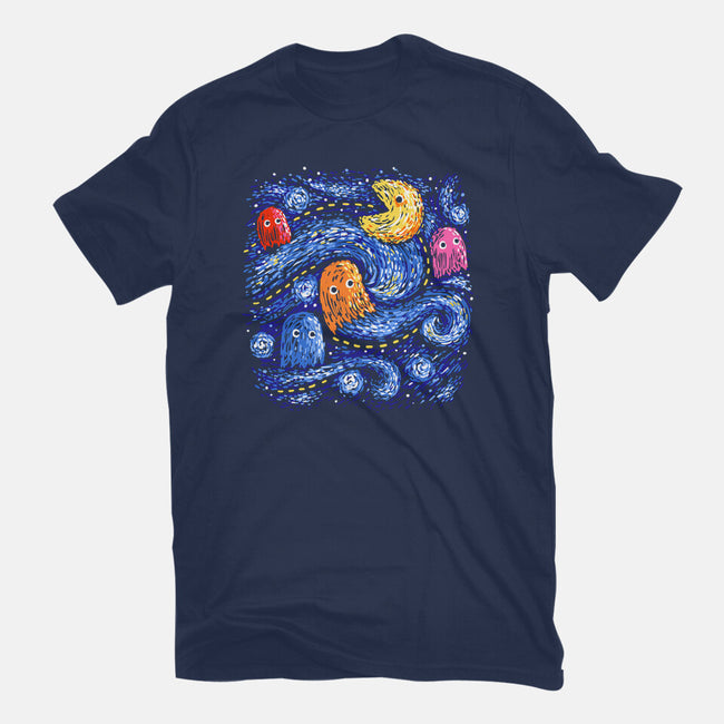 Starry Pacman-Mens-Basic-Tee-Alan Maia