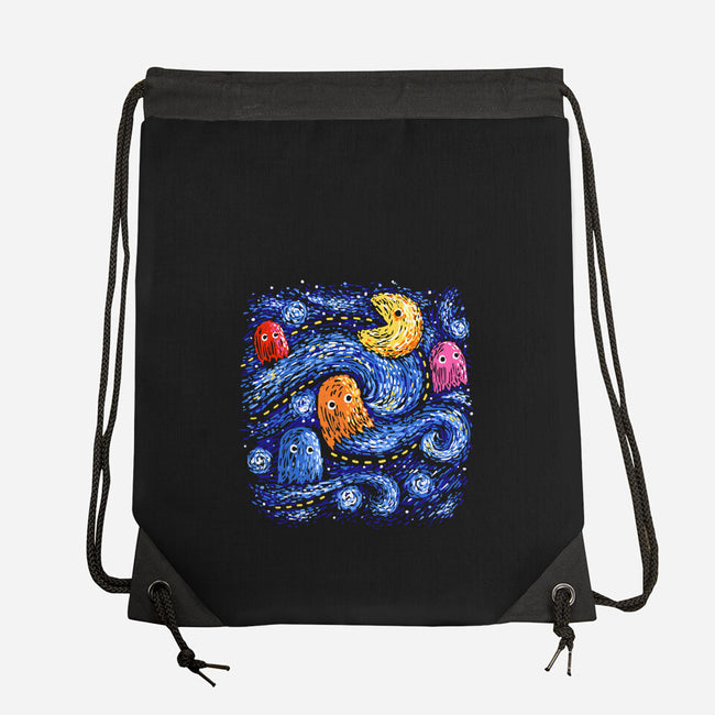 Starry Pacman-None-Drawstring-Bag-Alan Maia