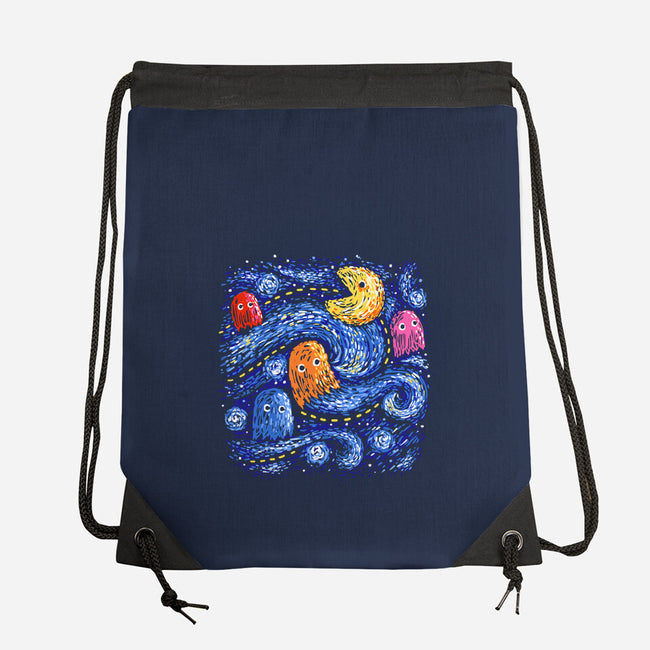 Starry Pacman-None-Drawstring-Bag-Alan Maia