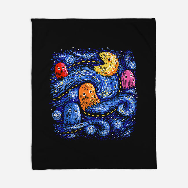 Starry Pacman-None-Fleece-Blanket-Alan Maia