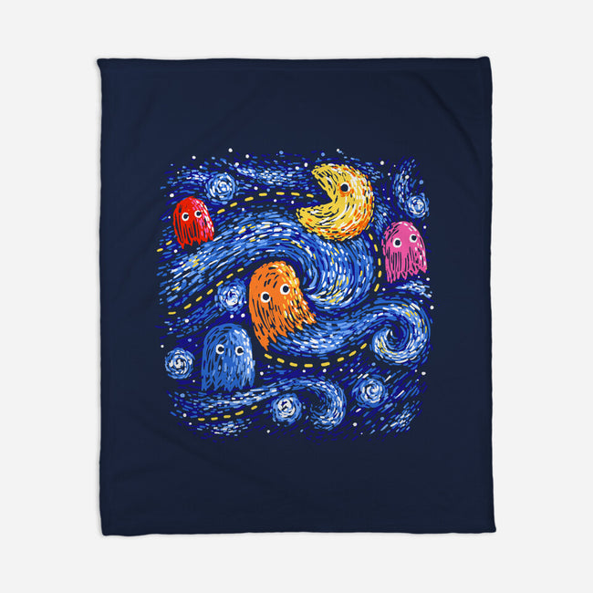 Starry Pacman-None-Fleece-Blanket-Alan Maia