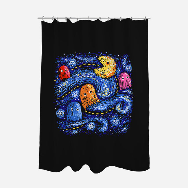 Starry Pacman-None-Polyester-Shower Curtain-Alan Maia