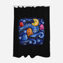 Starry Pacman-None-Polyester-Shower Curtain-Alan Maia