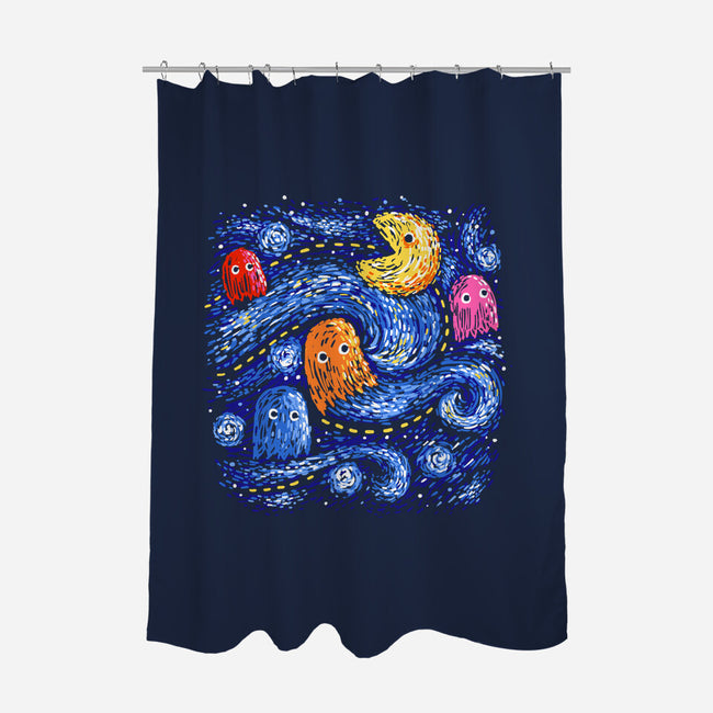 Starry Pacman-None-Polyester-Shower Curtain-Alan Maia