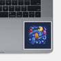 Starry Pacman-None-Glossy-Sticker-Alan Maia