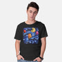 Starry Pacman-Mens-Basic-Tee-Alan Maia