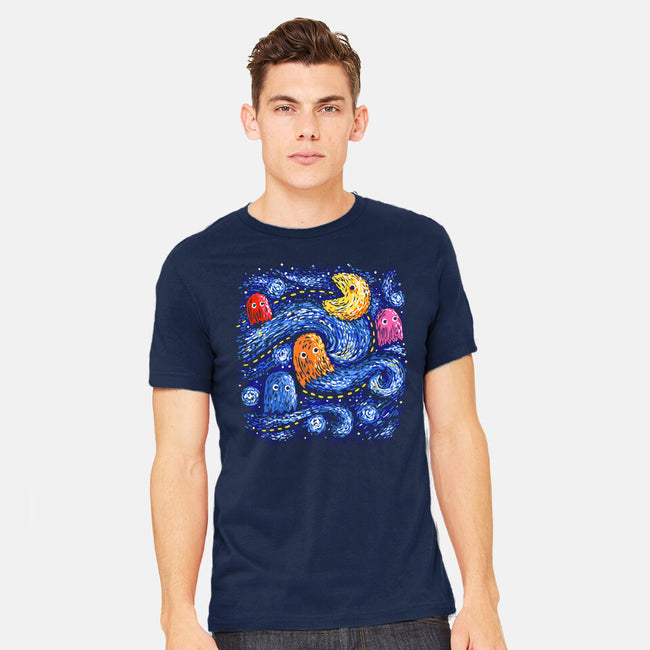 Starry Pacman-Mens-Heavyweight-Tee-Alan Maia