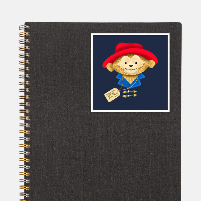 Please Look After This Bear-None-Glossy-Sticker-DrawnByBryan