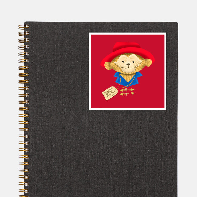 Please Look After This Bear-None-Glossy-Sticker-DrawnByBryan