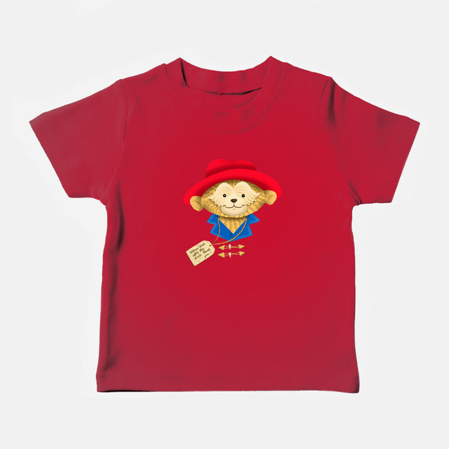 Please Look After This Bear-Baby-Basic-Tee-DrawnByBryan