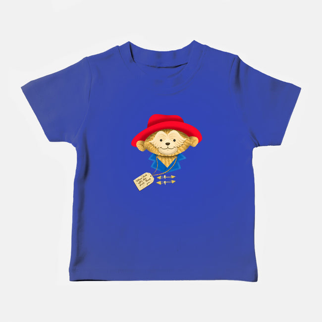 Please Look After This Bear-Baby-Basic-Tee-DrawnByBryan